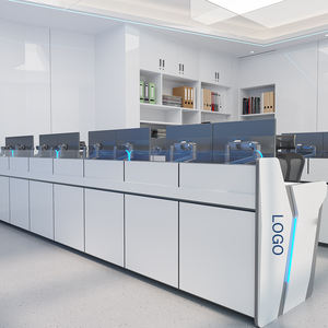 จอมอนิเตอร์โต๊ะศูนย์บัญชาการสื่อสารฉุกเฉินโต๊ะทำงานโลหะคอนโซล - Product Image 3