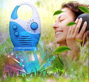 Radio de ducha de doble banda AM FM resistente al agua IPX4 con altavoz incorporado y gancho para colgar para ducha de baño y uso doméstico - Product Image 6