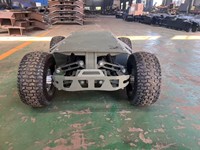 Châssis de robot à roues plates 4x4, brouette électrique 100 kg, transporteur agricole 8x8, chariot utilitaire de jardin avec support OEM