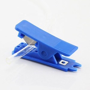 Coupe-tuyaux pneumatique manuel de couleur bleue, outils miniatures pour tuyaux en polyuréthane PE PU, coupe-tuyaux pneumatique manuel en nylon - Product Image 2