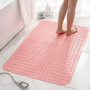 Hotel Bathroom Floor Sklisikker Matte Bano Alfombrillas Inside Bathtub Bano Tub Massage PVC Shower Mat with Suction Cups