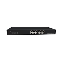 TP Link de Metal de 19 "Montado en Rack 16 Port 10/100Mbps Ethernet rápido no gestionado conmutador de red Hub para cámara IP
