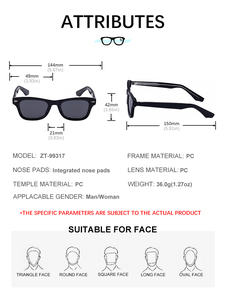 Lunettes de soleil Partagas de créateur, avec logo personnalisé, monture œil de chat, branches à clipser, protection UV400, pour femmes et hommes - Product Image 6