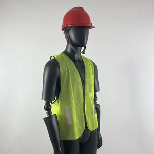 उच्च दृश्यता पॉलिएस्टर सुरक्षा चिंतनशील यातायात कार्य स्वच्छता जैकेट/चिंतनशील सुरक्षा कपड़े - Product Image 2