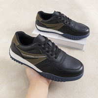 Nouvelles chaussures plates en cuir véritable pour hommes, style trainer allemand, grandes tailles, baskets décontractées respirantes