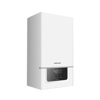 Chaudière combinée murale gaz naturel et électrique avec échangeur de chaleur en cuivre pour usage domestique et hôtelier, chauffage central sans réservoir, capacité 12L