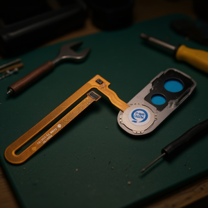 Cable flexible con lector de huellas dactilares para Xiaomi Pocophone F1, pieza de repuesto negra, diseño de barra - Product Image 3