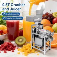 Commerciële slowjuicer koudpers fruit- en sinaasappelpers sapmachine met crusher voor voedselverwerkingsbedrijven