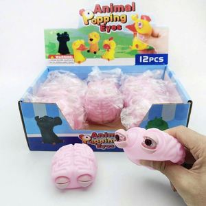 Anti-Stress Anxiety Relief <b>Vinyl</b> Brain Squeeze Toy for Girls & Boys-Creative Pop Eye Prank Novelty Stress Relief - Product Image 1