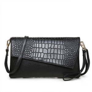 Sac à main à rabat en cuir véritable pour femme, sac à bandoulière, <span class=keywords><strong>crocodile</strong></span>, luxe, pour soirées, fête, nouvelle collection - Product Image 4