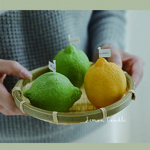Zitronen förmige Duft kerze Aroma kerze Kleines Geschenk für zitronen förmige Duft kerze in Innenräumen - Product Image 2