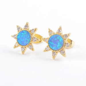ZG0392 Dainty High Quality <strong>Opal</strong> Jewelry Statement <strong>Earrings</strong> <strong>Opal</strong> <strong>Earrings</strong> for Women - Product Image 2