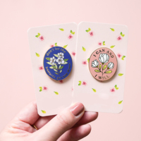 Posso e io voglio ispiratore distintivo citazione spille accessori artigianali in metallo personalizzato rosa floreale duro smalto Pin fiore