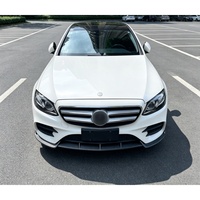 Lèvre de pare-chocs avant noir brillant pour Mercedes Benz W213 Classe E E260 E300 E43 AMG 2016 2017 2018 2019 2020 Spoiler avant