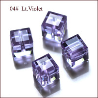 Perles carrées en cristal de sucre cubique de qualité supérieure de 4 mm, 6 mm, 8 mm pour la fabrication de bracelets faits main, perles d'espacement cubiques de haute qualité
