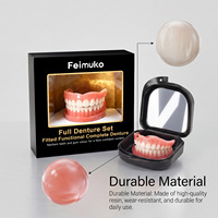 Prothèse Dentaire Complète Fonctionnelle Feimuko pour Adultes - Kit de Beauté Dentaire pour Modifier les Espaces Interdentaires et Améliorer l'Esthétique du Sourire