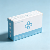 Boîte pharmaceutique personnalisée à bande déchirable, estampage à chaud, emballage de pilules pour capsules et comprimés