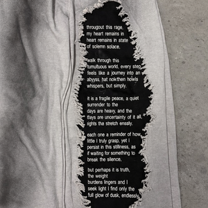 Pantalon de jogging ample en coton molletonné surdimensionné personnalisé Hip Hop, lavage à l'acide, lavage sale, broderie de patch, jambe large - Product Image 2