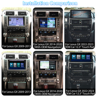 Viknav Fit pour le système Linux d'écran de voiture d'origine pour Lexus GX 2009-2023 Boîte de décodeur d'interface automatique sans fil Apple CarPlay Android
