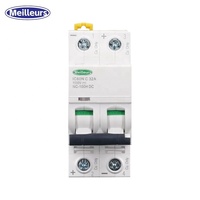 IC65N tipo mejor calidad DC Mini disyuntor Solar PV MCB 2P 600V 4P 1000V 1200V 6A 10A 16A 32A 63A interruptor de Reinicio Manual de viaje