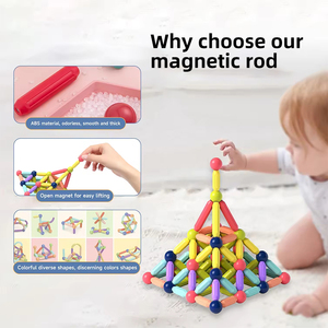 Vente en gros 166 pièces bricolage bâtons magnétiques boules ensemble <span class=keywords><strong>de</strong></span> blocs <span class=keywords><strong>de</strong></span> <span class=keywords><strong>construction</strong></span> pour enfants <span class=keywords><strong>jeux</strong></span> <span class=keywords><strong>de</strong></span> <span class=keywords><strong>construction</strong></span> éducatifs <span class=keywords><strong>avec</strong></span> tiges magnétiques jouets - Product Image 2