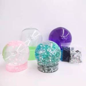 Kit de réparation de globe à neige en plastique DIY pour enfants, 65 mm, 80 mm, globe à neige vide, jouets promotionnels - Product Image 4