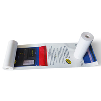 Rouleaux de papier thermique personnalisés avec impression recto-verso, vente en gros d'usine, logo OEM imprimé, papier de reçu pour caisse enregistreuse