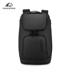 Kingsons vente en gros logo personnalisé sac à dos 15.6 pouces sac à dos pour ordinateur portable professionnel étanche mochila sac à dos à bandoulière