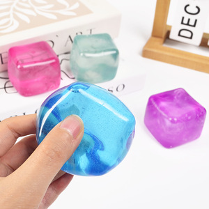 Jouets sensoriels en boules de sucre bleues à l'huile de coco GL, jouets compressibles, boules anti-stress pour enfants - Product Image 5