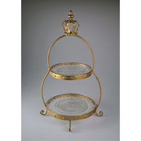 Support de présentation de gâteaux décoratif en métal doré pour pâtisseries, cupcakes, nouveau style, plateau de service pour événements, banquets, réceptions Omega