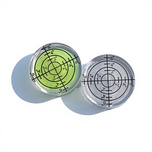 Niveau circulaire RISUX de niveau 3 en plastique transparent de qualité industrielle avec graduations claires pour des mesures précises - Product Image 2