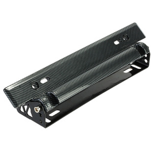 Soporte Universal para Matrícula de <span class=keywords><strong>Coche</strong></span> con Aspecto de Fibra de Carbono, Estilo Racing, Ángulo Ajustable, Soporte de Montaje Desplazable, Modificación DIY - Product Image 1