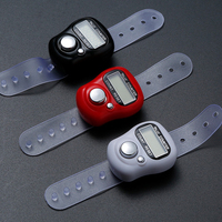 Compteur de Tasbih numérique LED à bouton unique avec boucle réglable pour le doigt