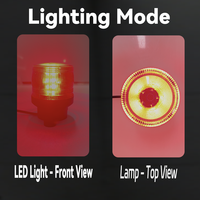 Feux de signalisation LED rouges CIGO, 30 mini-lampes stroboscopiques LED, étanches IP65, lentille en PC, avertissement d'urgence, sécurité pour camions