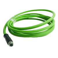Câble Ethernet industriel SHANWEI M8 Femelle 4 cœurs Codage de type D Aviation Haute flexibilité Chaîne de traînage Connecteur de capteur IP67