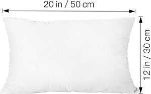 12x20 dệt Polyester/bông trang trí ném Gối chèn bao gồm mềm nhẹ 200tc chống bụi Mite thắt lưng hiện đại - Product Image 3