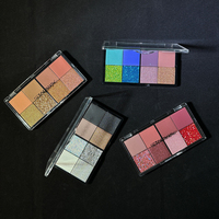 Formule sans talc Fard à paupières végétalien Shimmer Matte Poudre pressée Logo personnalisé Fard à paupières Palette Surligneur Poudre