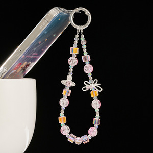 Catena per telefono saturno pianeta, ciondolo per telefono con fiocco in cristallo, decorazione creativa appesa alla moda - Product Image 3