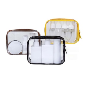 Borsa per Pennelli da Trucco Impermeabile con Logo Personalizzato, Borsa da Toilette Trasparente in PVC, Borsa Cosmetica da Viaggio per Donne - Product Image 1