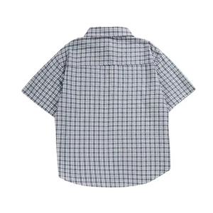 Chemises en flanelle à carreaux pour hommes, coupe courte, bouton personnalisé, 100% coton, décontractées d'été, manches courtes, logo brodé surdimensionné - Product Image 2