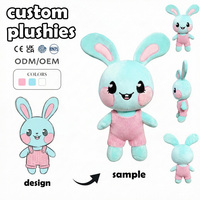 Jouets en peluche personnalisés, design de poupée, dinosaure à long cou mignon, ornements décoratifs pour café, animal en peluche marmotte, tissu en coton, ours rose