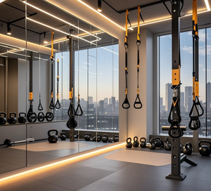 <span class=keywords><strong>Espejo</strong></span> de <span class=keywords><strong>cuerpo</strong></span> completo de vidrio flotado transparente, decoración moderna personalizada para el hogar, diseño de gimnasio, Espejos de pared sin marco, <span class=keywords><strong>Espejo</strong></span> decorativo elegante - Product Image 4