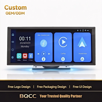 BQCC Écran tactile portable 11,26 pouces, autoradio sans fil CarPlay Android Auto pour camion, GPS BT, navigation, caméra de recul grand angle, FM, USB