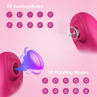 Neuer Doppelkopf-Vibrator, Sexspielzeug für Frauen, Klitoris-Saug- und Leck-Masturbator, Ein-Tasten-Steuerung, leistungsstarker Massager