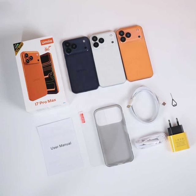 Global Network Hot Wholesale New Mini Smart Android 32GB Umiio 17 Pro Max Brand Dual SIM Card WIFI Unlocked Mobile Phone