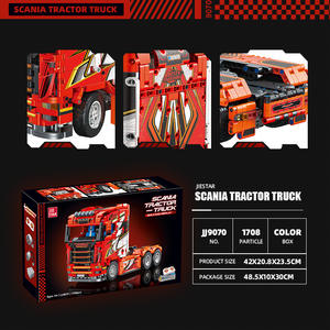 JIESTAR JJ9070 1708PCS Série d'ingénierie Modèle de camion lourd Scania statique en blocs de construction Jouet éducatif technique Cadeau de fête - Product Image 5