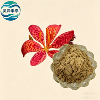 Échantillon Gratuit 100% Naturel de Rhizome de Belamcanda Chinensis/Iris Domestica 10:1, Extrait Herbal de Qualité Alimentaire en Poudre, Contenant Plastique 1kg