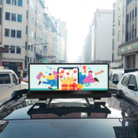 Letrero LED para Techo de Taxi, P5 a Todo Color, Publicidad Digital, Doble Cara, Texto Animado Desplazable, Alta Luminosidad