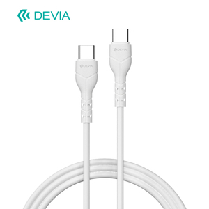 Devia 1M PVC tip-c tip-c hızlı şarj kablosu 3A USB veri şarj güç fonksiyonu ile cep telefonu kablosu kutu ambalaj