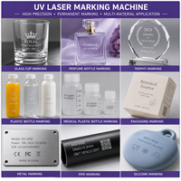 Machine de marquage laser UV volante 5W 10W en ligne pour la production de dispositifs médicaux et l'emballage pharmaceutique